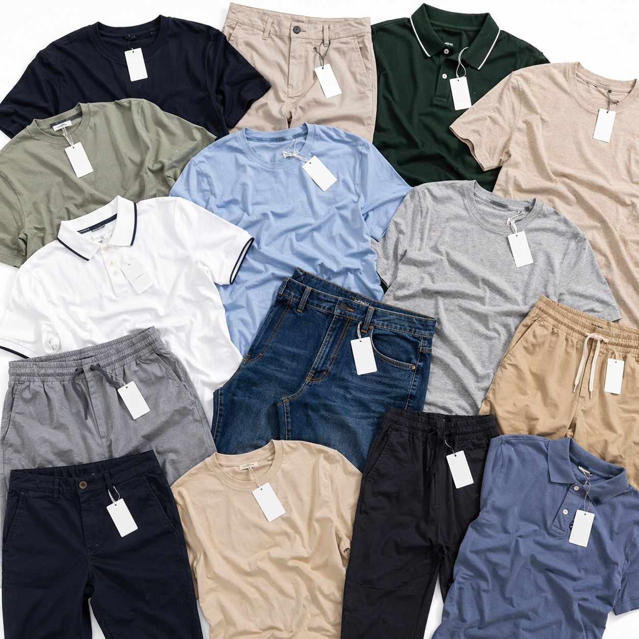 Wholesale Men's Brand New Clothing With Tags