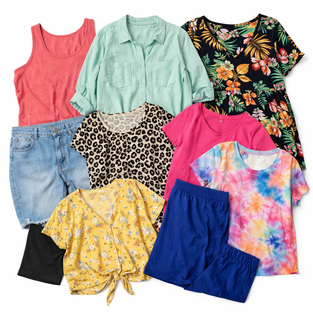 Wholesale second-hand women’s clothing mix – bulk used garments for resellers