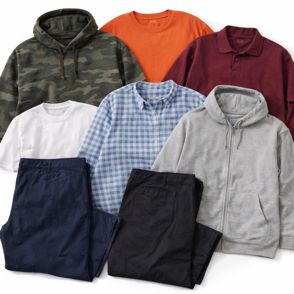 Wholesale second hand clothing mix, assorted styles, UK high street brands, pre-loved garments for resale