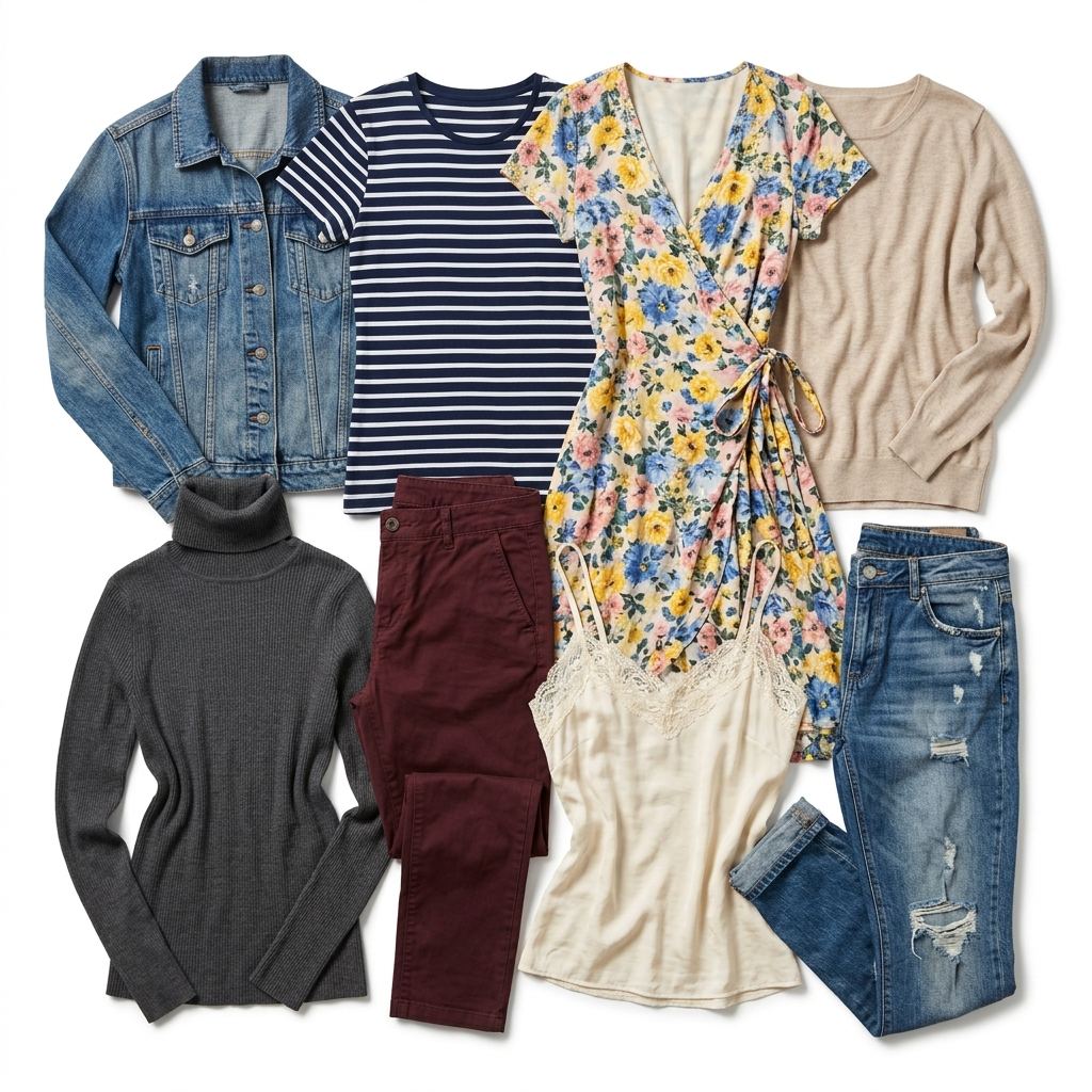 Wholesale second-hand women’s clothing mix – assorted pre-loved garments for resale
