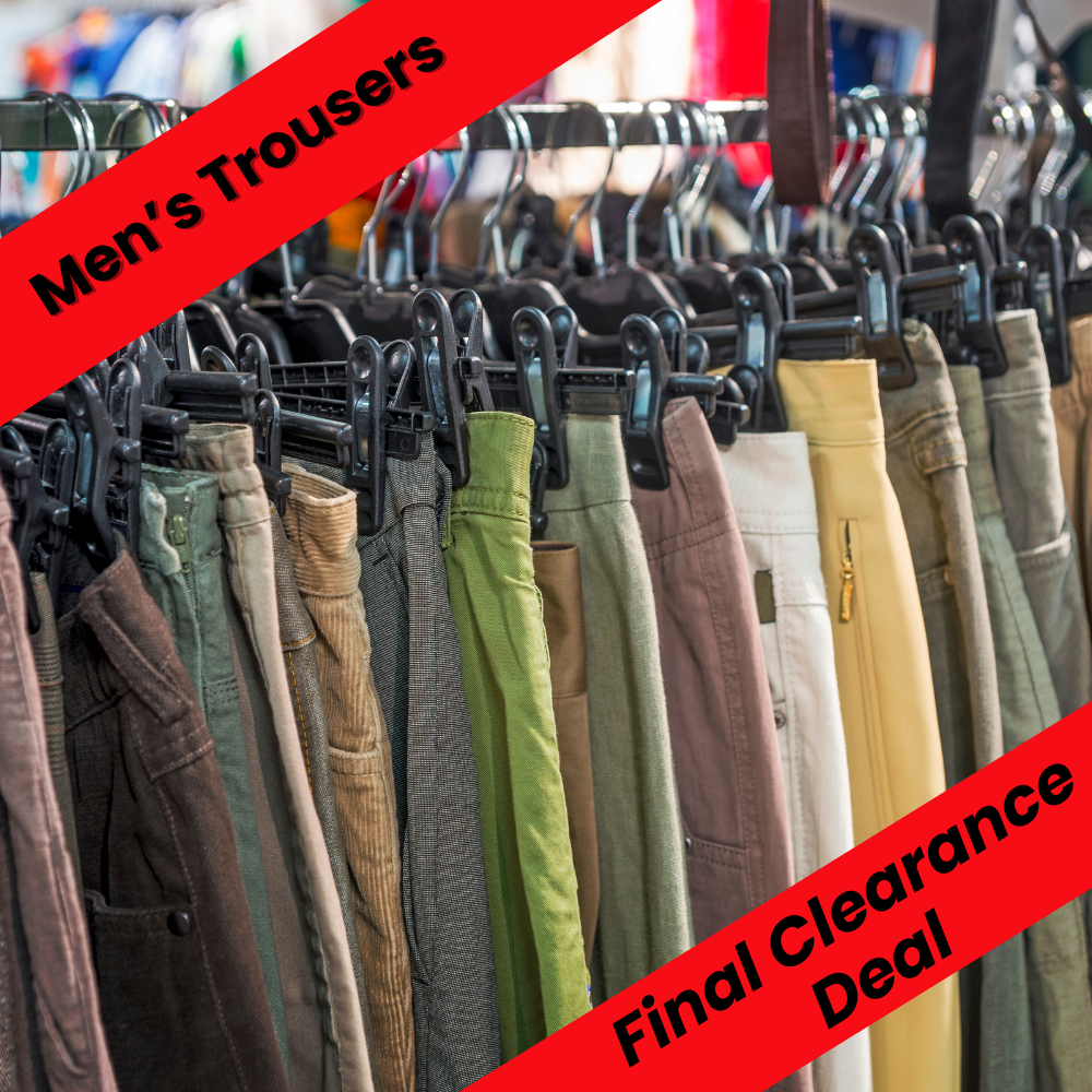 Men's Trousers and Shorts, Best Value Grade (Final Clearance Deal) x 20kg