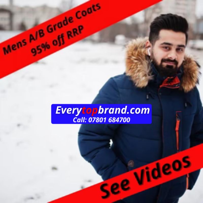 Wholesale second hand, used Men's Coats by everytopbrand