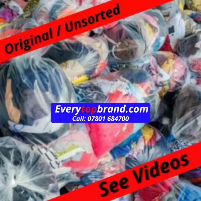 200kg Wholesale Original Unsorted Used Clothing Pallet