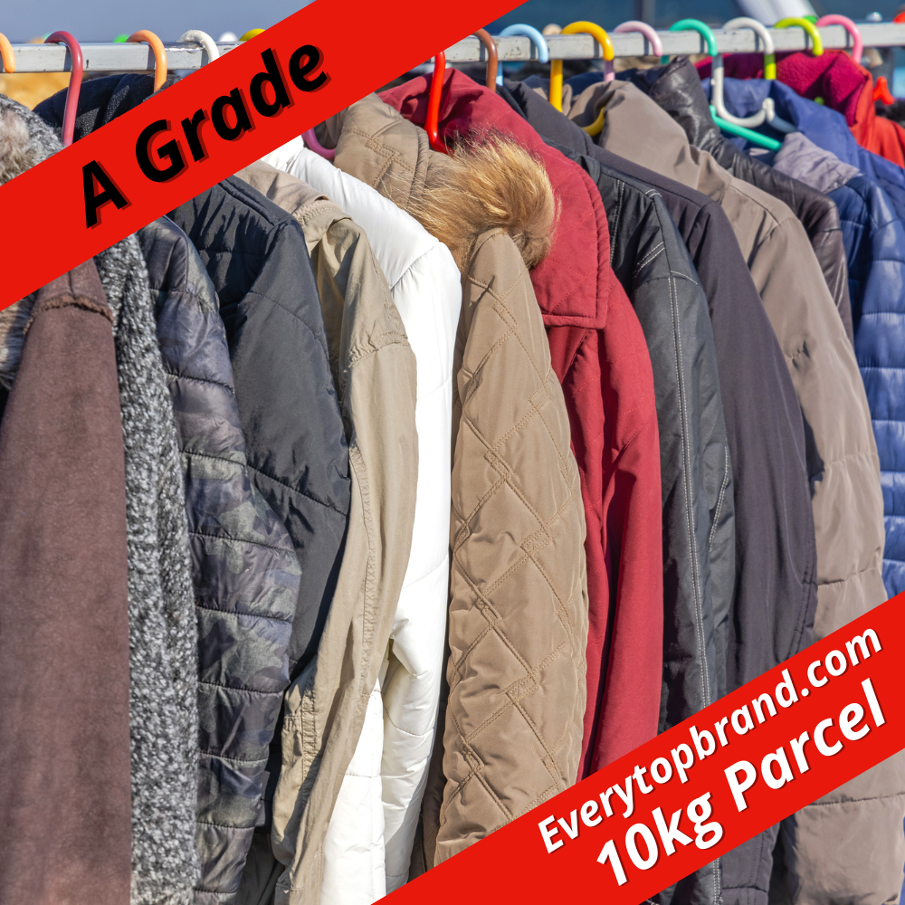 10kg Men’s Coats A Grade Second-Hand Clothing Wholesale