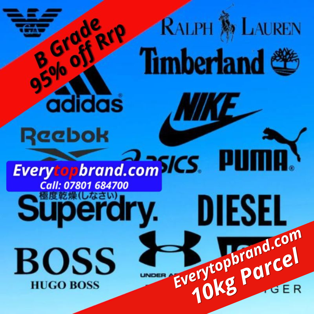 10kg Adults Designer & Sports B Grade Used Clothing Wholesale