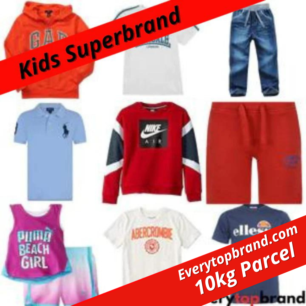 10kg Kids Super-Brand A Grade Second-Hand Clothing Wholesale