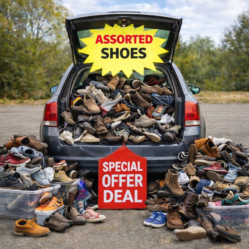 Used Shoes & Boots – Car Boot Clearance Stock | £1 Per Kilo (200kg Pickup Deal)