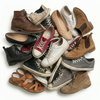 Unsorted used shoes wholesale for resellers. Mixed grade footwear bulk with some wastage
