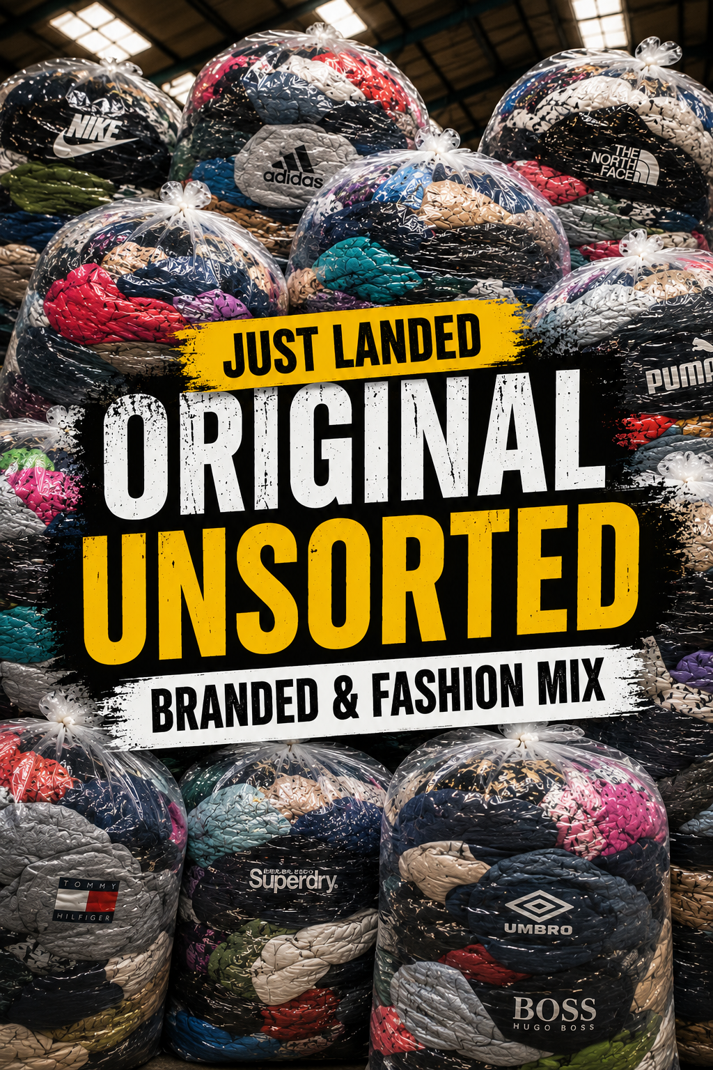 Wholesale Original Unsorted Clothing Mix – Branded & Fashion