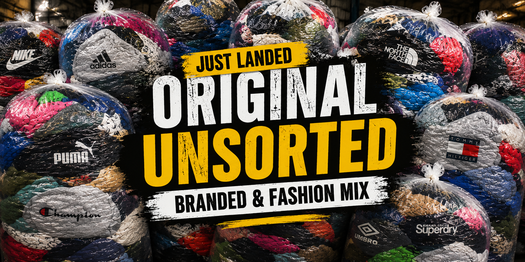 Wholesale Original Unsorted Clothing Mix – Branded & Fashion