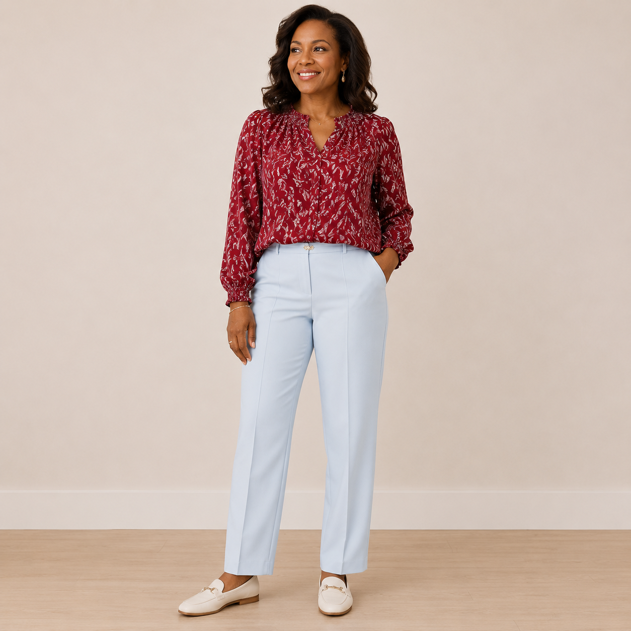 Dalmart ex mail order clothing model image featuring brand new women's mature fashion.