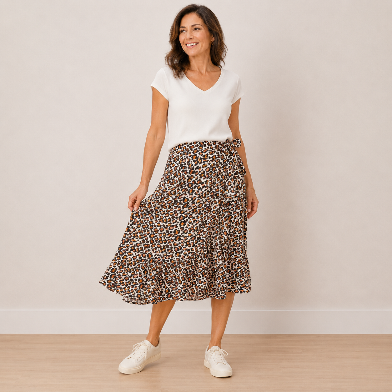 Dalmart ex mail order clothing model image featuring brand new women's mature fashion.