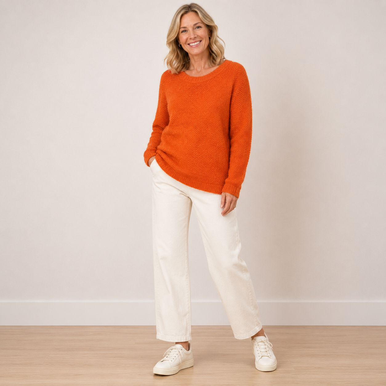 Dalmart ex mail order clothing model image featuring brand new women's mature fashion.