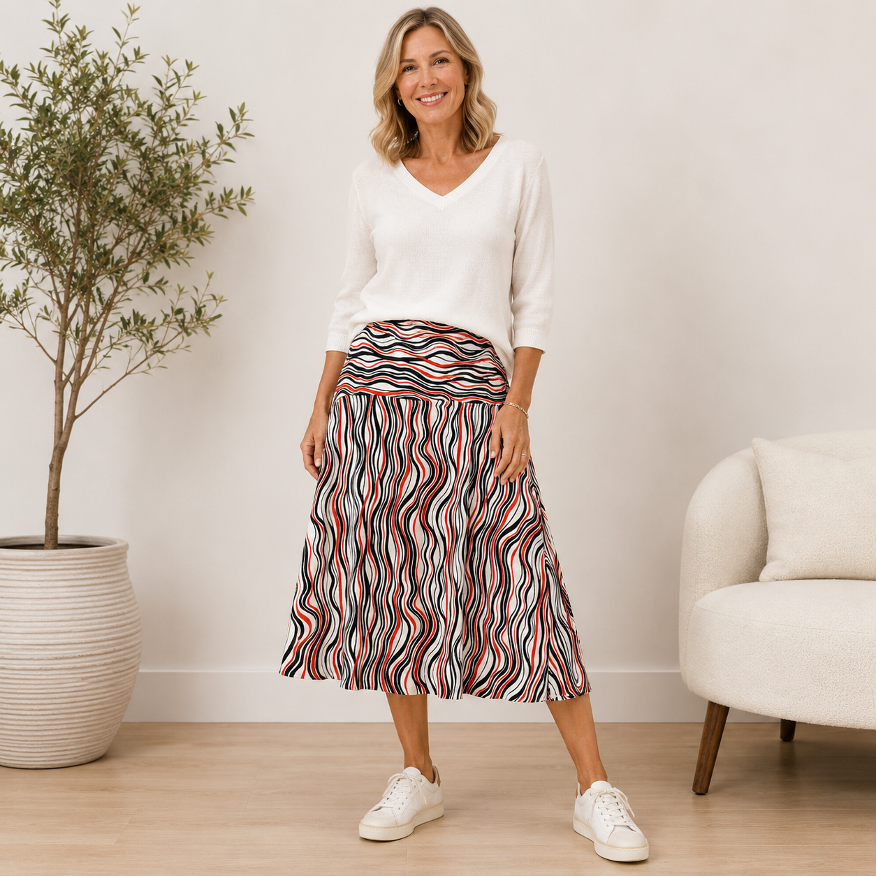 Dalmart ex mail order clothing model image featuring brand new women's mature fashion.