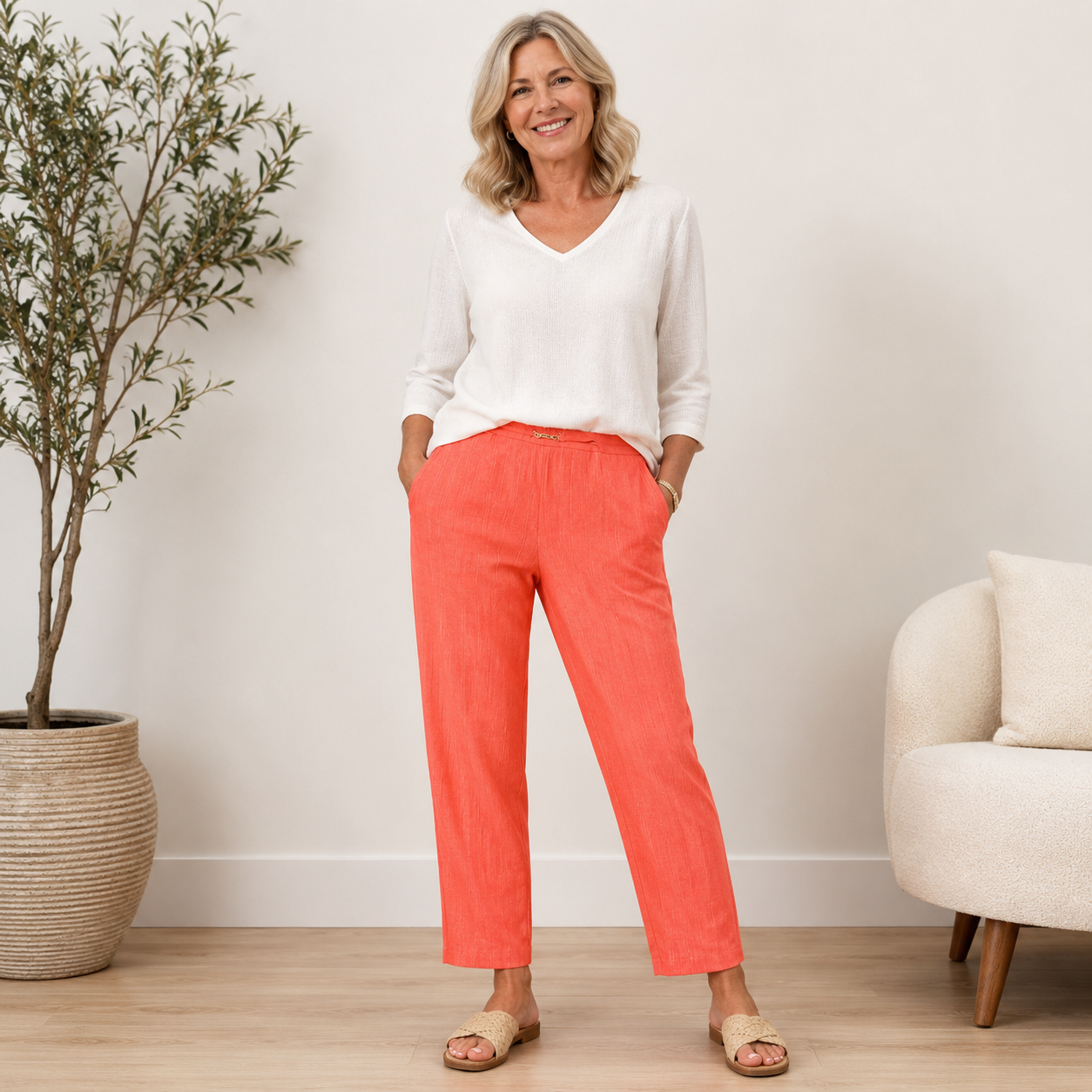 Dalmart ex mail order clothing model image featuring brand new women's mature fashion.