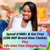 Free £200 RRP Brand New Clothes + Life Time Free Shipping