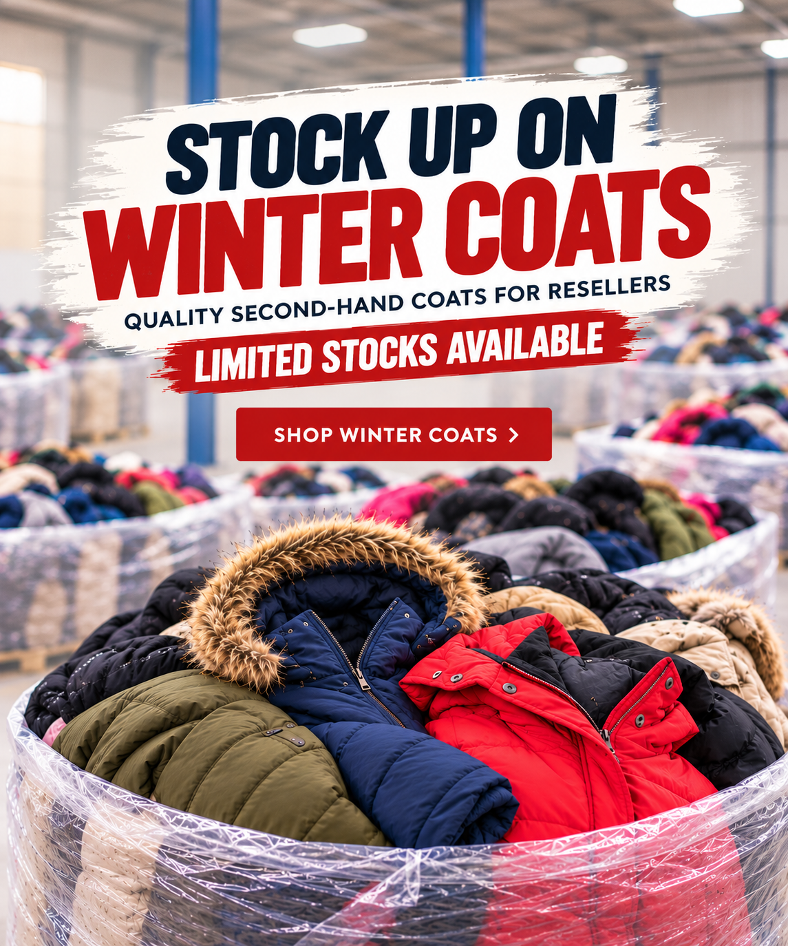 Wholesale Winter coats for resellers