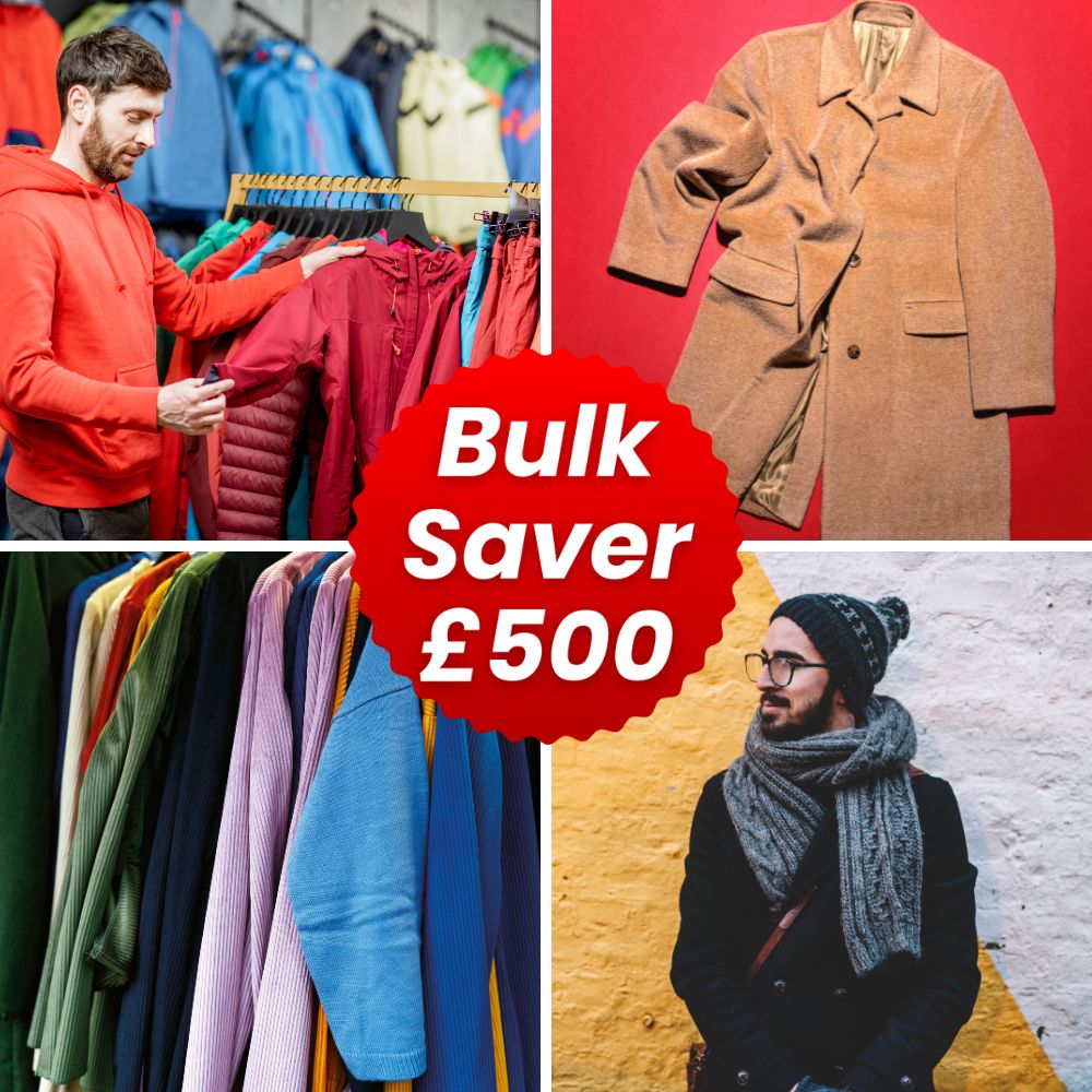 Men's Bulk Saver wholesale second hand clothing parcel to resell.