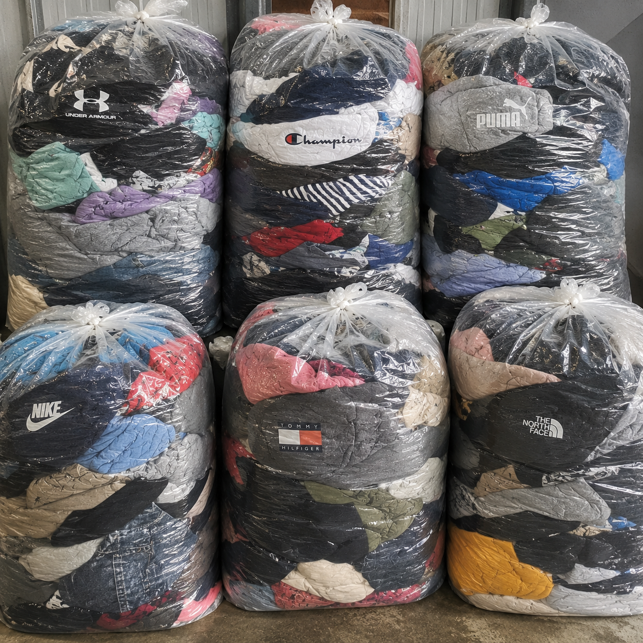 Wholesale unsorted clothing mix with sports brands and generic men’s and women’s fashion