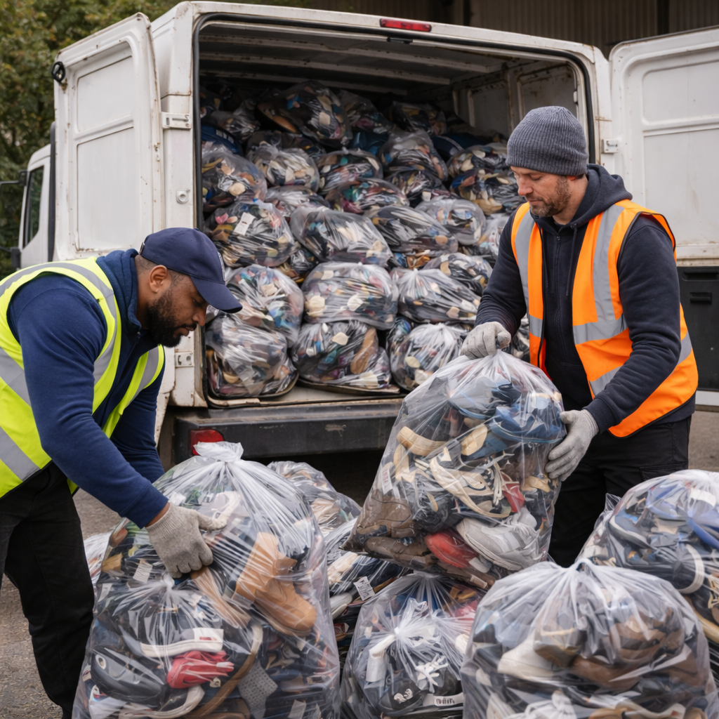 100KG Original Unsorted Used Shoes Wholesale Parcels