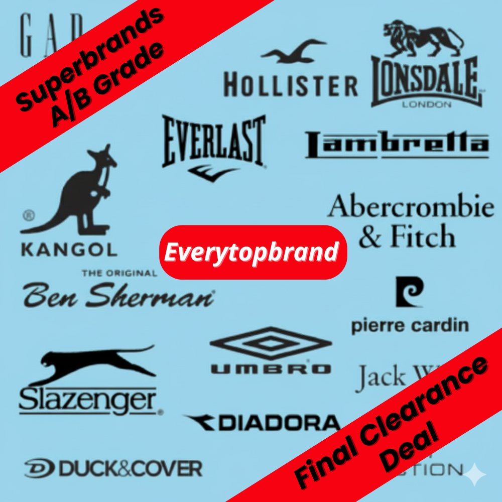 Wholesale used adults Super-Brands clothing A/B Grade parcel – Final Clearance Deal