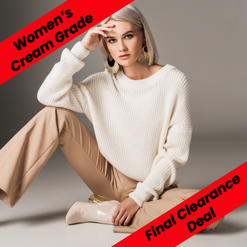 Women’s Cream Grade all-season premium clothing wholesale bundle – Final Clearance Deal