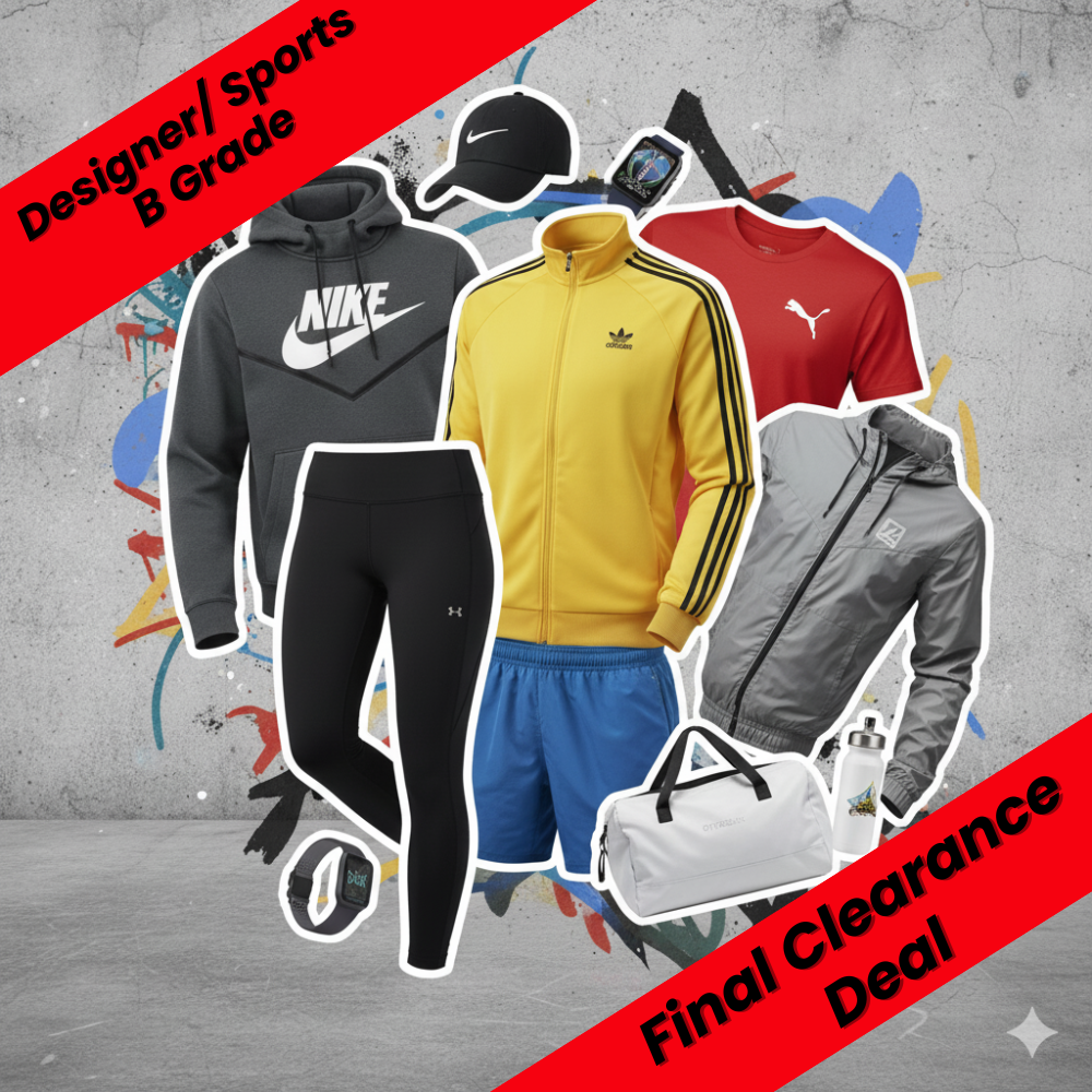 Adults Designer & Sports B Grade wholesale clothing mix – Final Clearance Deal