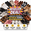 Wholesale unsorted footwear bundle with 'Reseller Deal!' text and various shoes displayed.