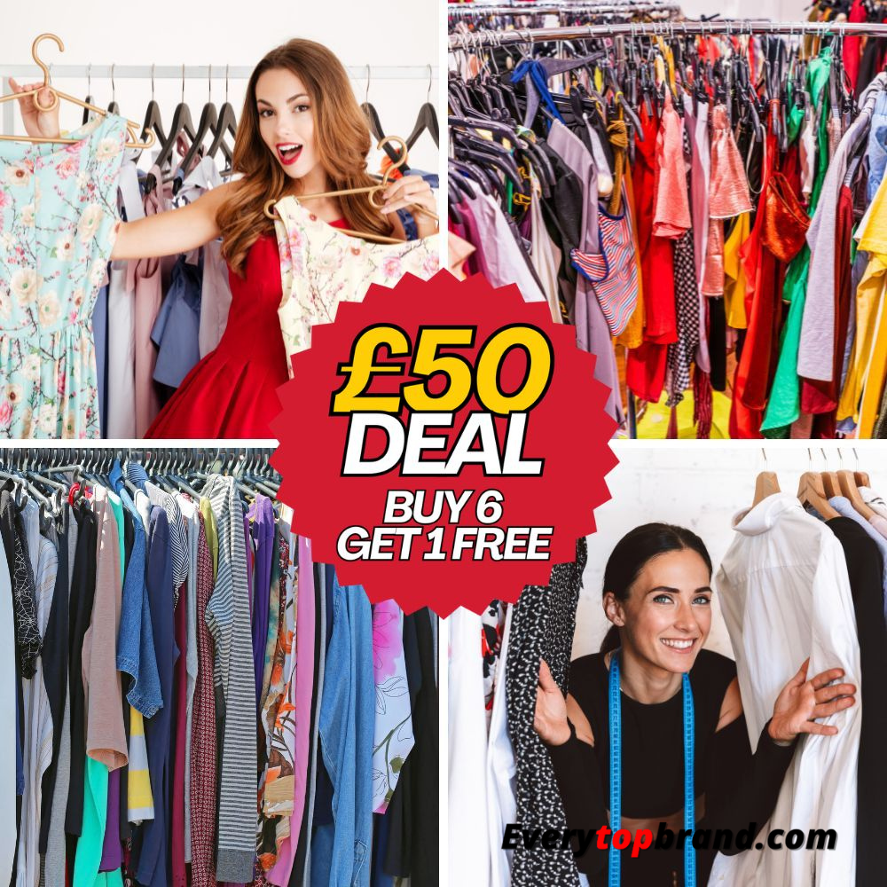 Wholesale second hand clothing £50 Special, buy 6, get 1 free